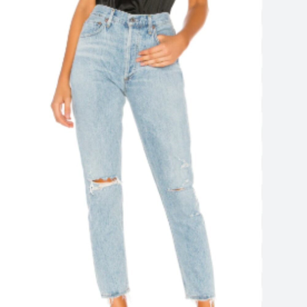Agolde Jamie High Rise Classic Slim Straight Leg Jeans 25